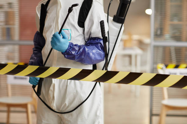 Professional Blood Cleanup technician working in Montgomery, IL